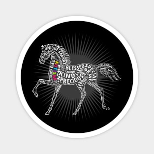 autism awareness horse Magnet